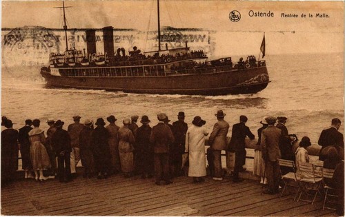 Cpa ostende rentrée de - cpa,