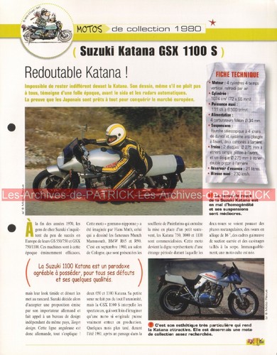 Suzuki gsx 1100 - katana, 1980