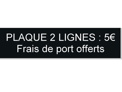 Plaque etiquette boite - plaque, ou