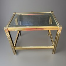 Hollywood Regency Italian Design Side Table 70’s Dlg W. Rizzo