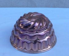 MOULE A GATEAU - CUIVRE  ETAME - CUISINE - ANCIEN - VINTAGE - DECORATION - I
