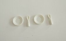 PLAYMOBIL (1441) DISHES - Set of 2 Plates & Spoons 3208 4145 5763 4286