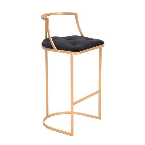 Tabouret bar velours - tabouret, de