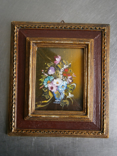 Peinture huile bouquet - peinture,