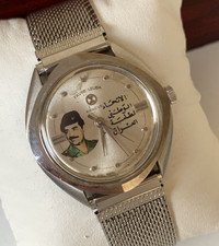 1970'S VINTAGE FAVRE-LEUBA SADDAM HUSSEIN IRAQ WATCH SWISS 17 JEWELS 35MM MANUAL