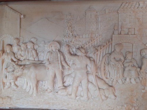 Bas relief signé becker - bas,