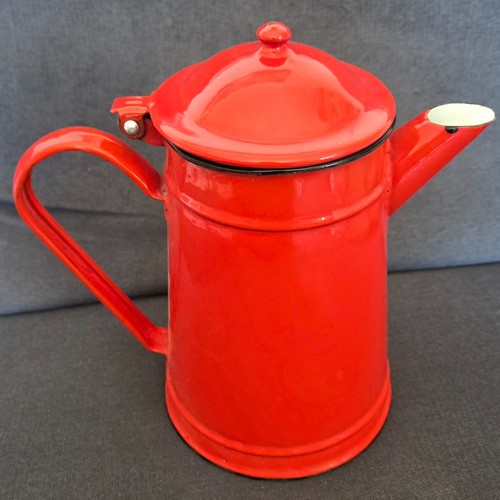 Ancienne cafetière émaillée - cafetière,
