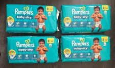 224 Couches Pampers Baby Dry" Taille 2 (4 à 8 KG)
