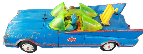 Vintage batmobile tin toy - vintage,