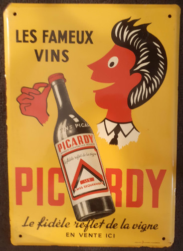Plaque émaillée picardy les - émaillée,