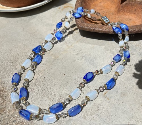 Collier ancien rangs perles - 3,