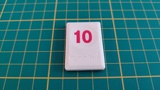 L'original Rummikub Numbers 10 Ten Tile Red Numbers M&M Ventures 2014 C39