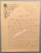 ● Auguste MONNIER modern shoemaking letter 1899 Bourg en Bresse to M. Pitre