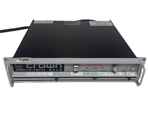 Crown macro tech 24x6 power - macro-tech,