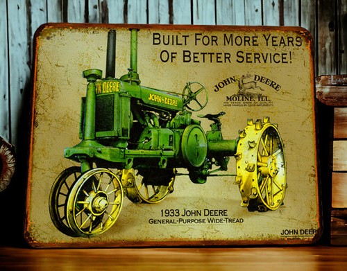 Plaque métal tracteur - plaque,