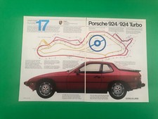 1982 82 PORSCHE 924 TURBO VINTAGE ORIGINAL PRINT AD ADVERTISEMENT 2 PAGE