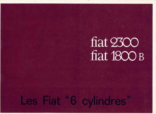 Catalogue brochure fiat - catalogue, 1800