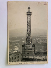 Old postcard Lyon (69) La Tour Metallique