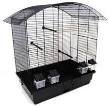 Cage D'Oiseau Pour Perroquet Canari Exotiques Noir