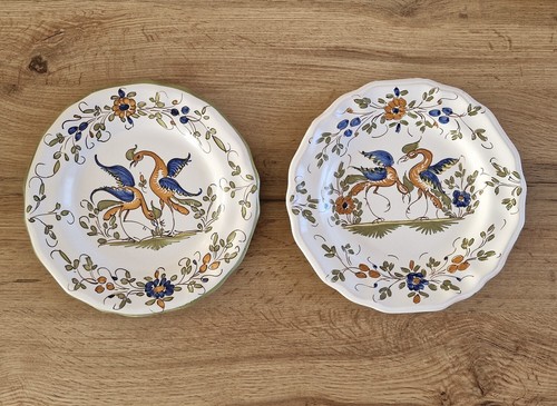 Tres jolie paire assiettes - paire, d'assiettes