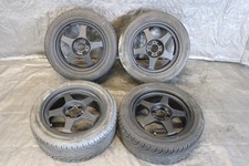 16" ROTA SLIPSTREAMS BLACK WHEELS RIMS 4X100 16X7 +40 NEXEN N3000 205/45ZR16