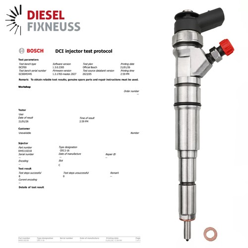 Injecteur bosch common - bosch, rail