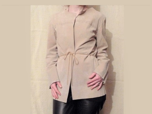 Veste daim beige en - 🌼,