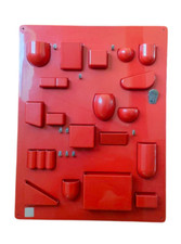 Vitra 1969 ~ 1974 Uten. Silo Wall Mounted Storage Red Made in West Germany