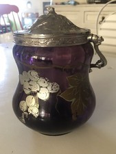 ANCIEN POT A BISCUIT EN VERRE