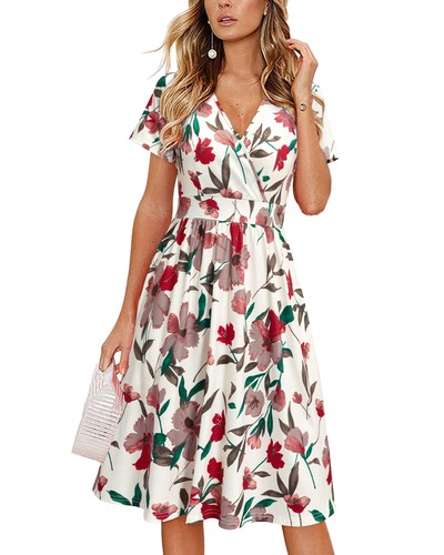 Femme robe été - d'été, manches