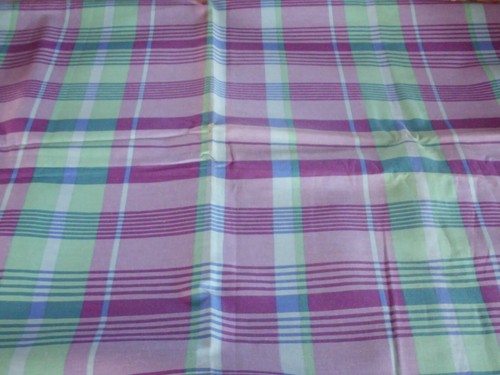 Coupon tissu carreaux - coupon, "