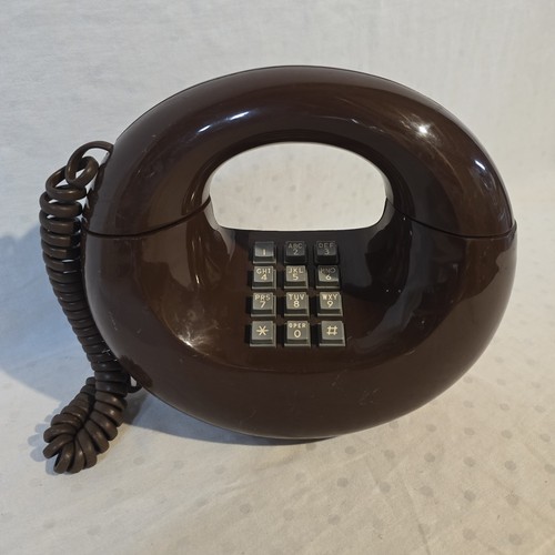 Vintage brown donut - vintage, push