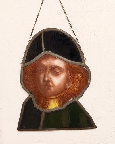 Vitrail polychrome portrait - polychrome,