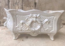 Ancienne Jardinière Fonte Émaillée