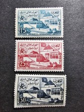 TIMBRE MAROC  EXPOSITION DE BRUXELLES N°383/385 NEUF ** LUXE MNH 1958