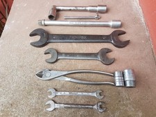 Lot Sam ancienne cle pipe plate outil ancien garage atelier mécanicien mécanique