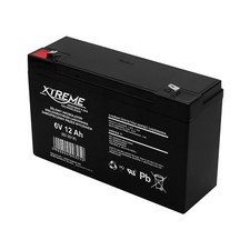 Batterie Gel rechargeable 6V 12Ah Xtreme super-utilisables, sans fuite, AGM