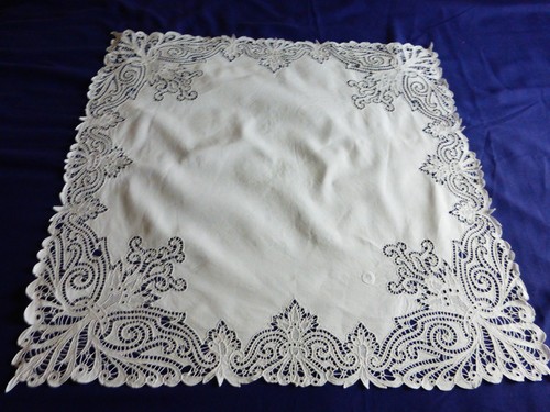 Nappe carree ancienne lin - carree,