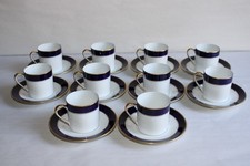 10 tasses à café porcelaine