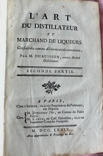 Art distillateur et - du,