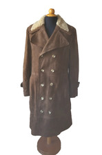 Manteau long en daim homme Vintage 70 long men’s suede coat  size M