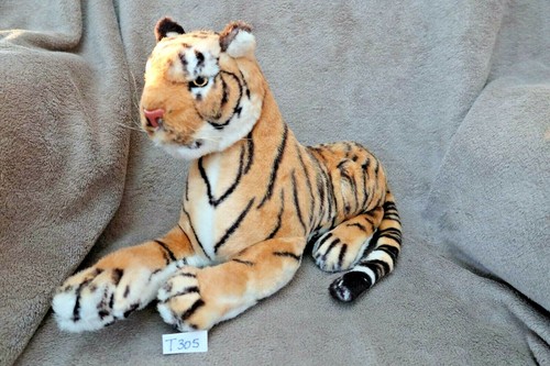 Peluche t305 tigre 25x40cm - peluche, n°t305:
