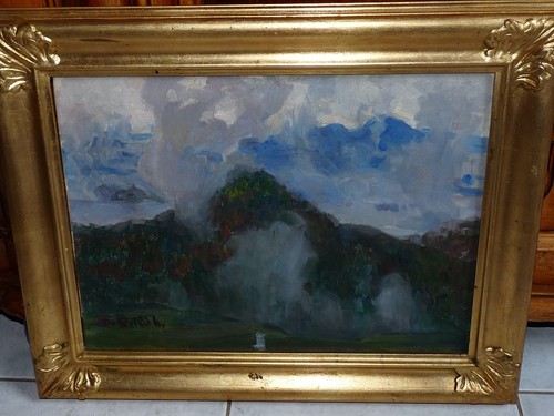 Tableau peinture huile - peinture,
