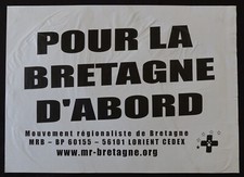Affiche politique MRB Pour la
