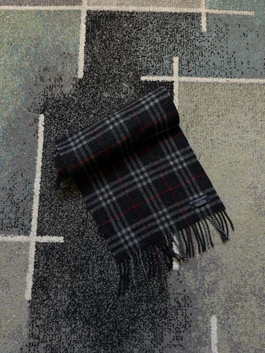 écharpe burberry noire - noire, à