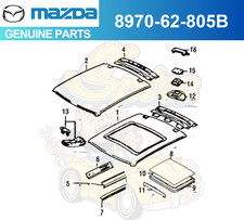 Joint caoutchouc bande de protection solaire Mazda RX7 1984-1985 Moon 897062805B