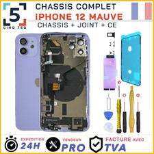 Chassis Premonte Remplacement iPhone 12 Violet Mauve Complet +Joint +NFC +Kit