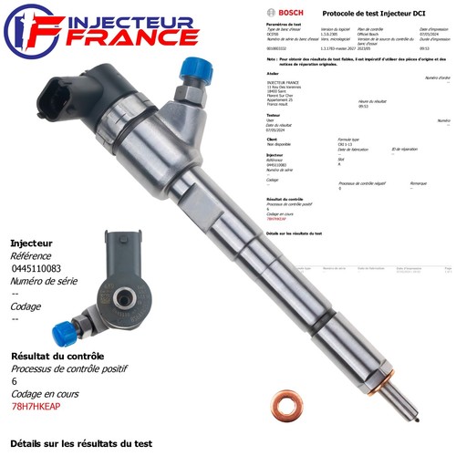 0445110083 injecteur opel - 0445110083,