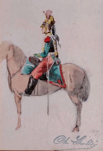 Belle aquarelle xixeme - aquarelle,