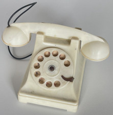 ANTIQUE TOY - PHONE PIGGY BANK - PLASTICO BRAND - MADE IN FRANCE - VINTAGE